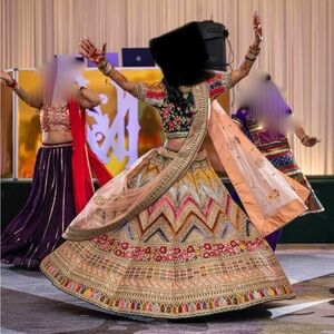 Colorful Embroidered Lehenga